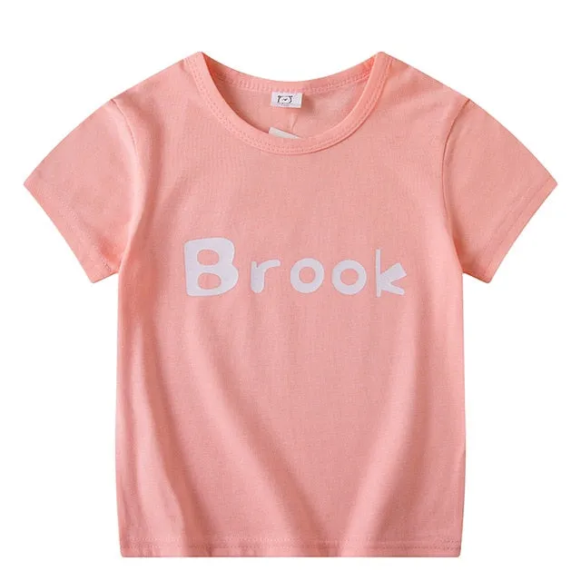 Kids Boys Girls T-Shirts Clothes Cotton Toddler Tops