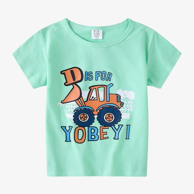 Kids Boys Girls T-Shirts Clothes Cotton Toddler Tops