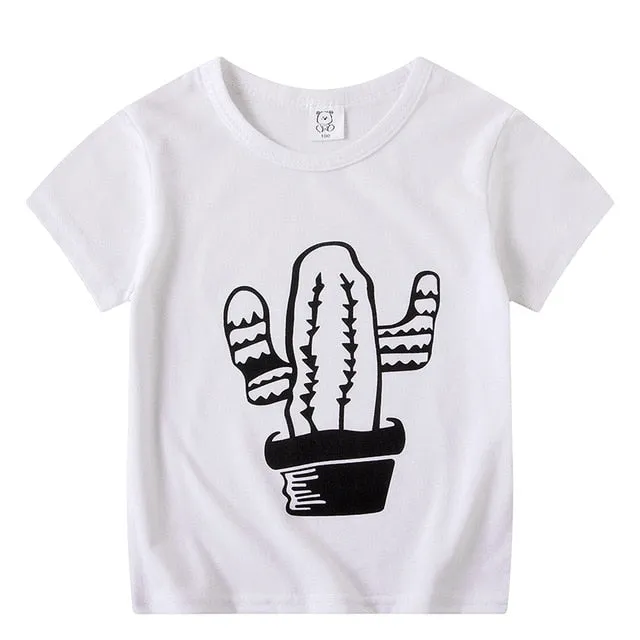 Kids Boys Girls T-Shirts Clothes Cotton Toddler Tops