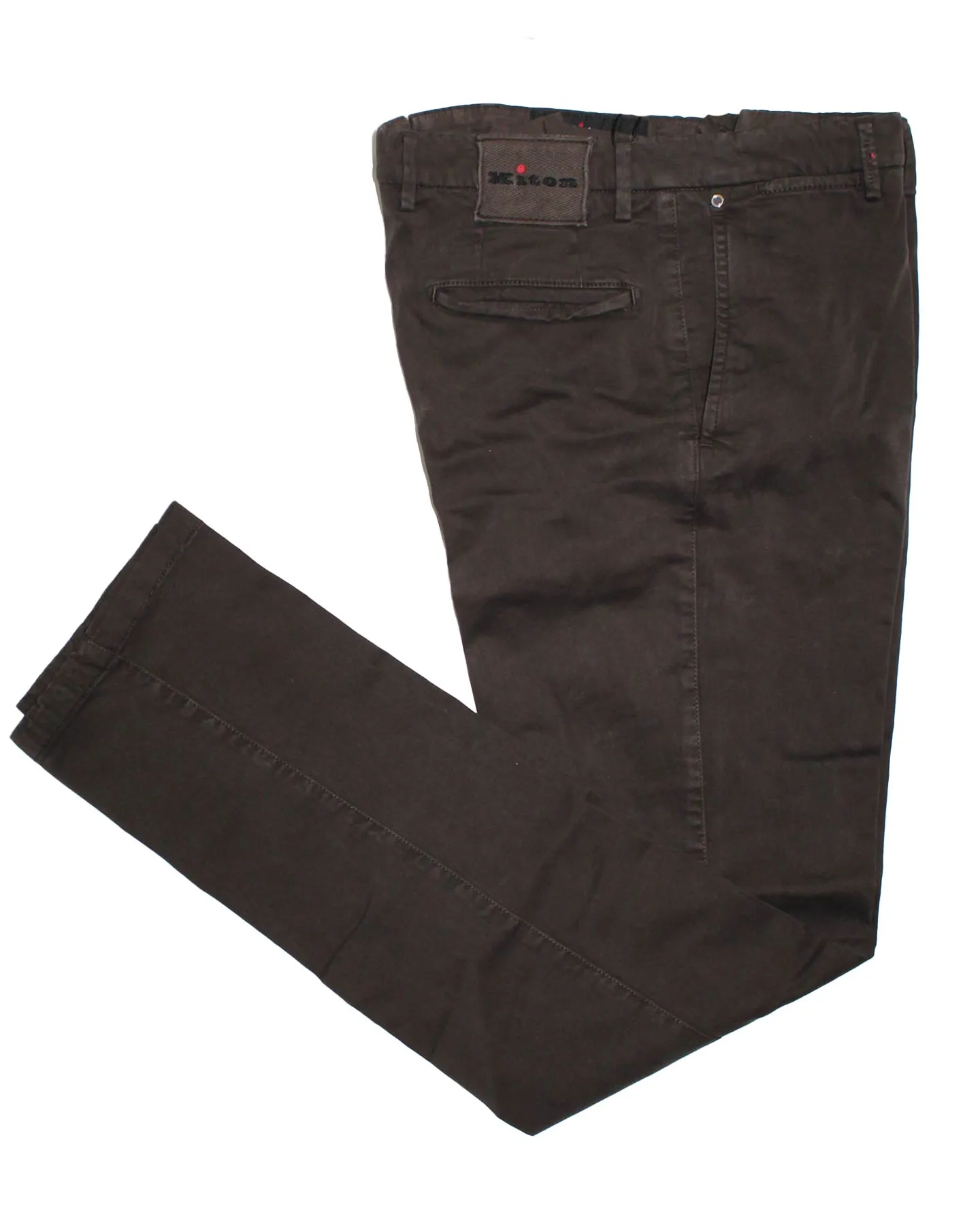 Kiton Casual Pants Dark Brown 5 Pocket Slim Fit 38