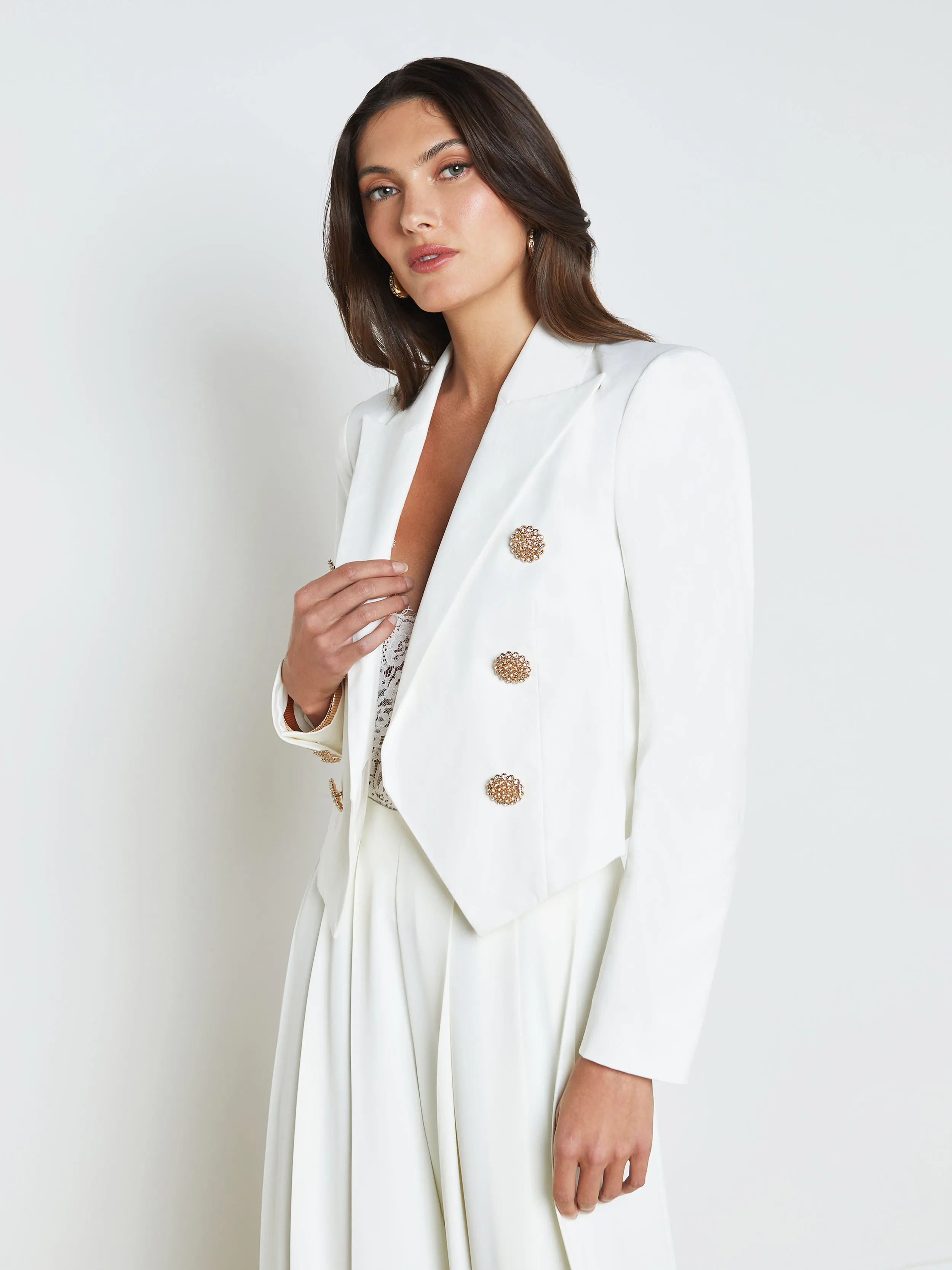 Lila Open-Front Blazer