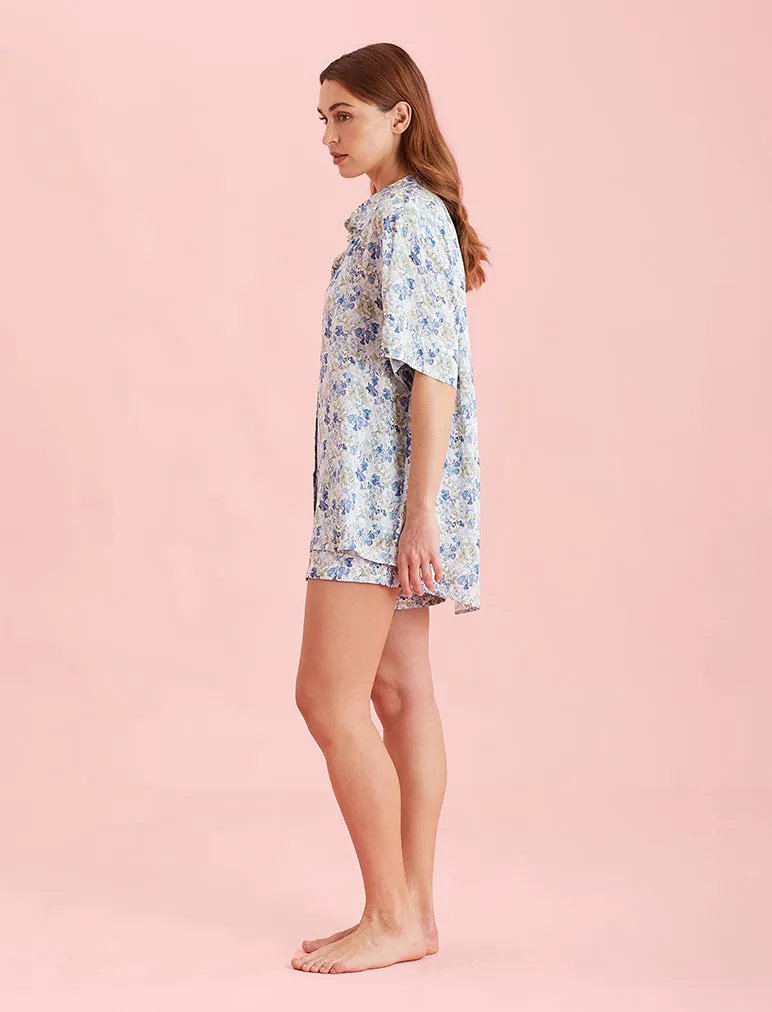 Lily Jane Satin Short Sleeve Shirt