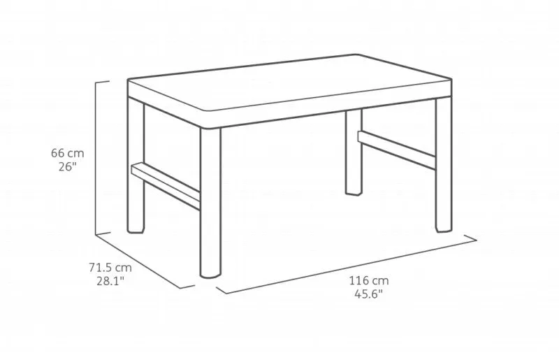 Lyon Adjustable Lounge/Dining Table