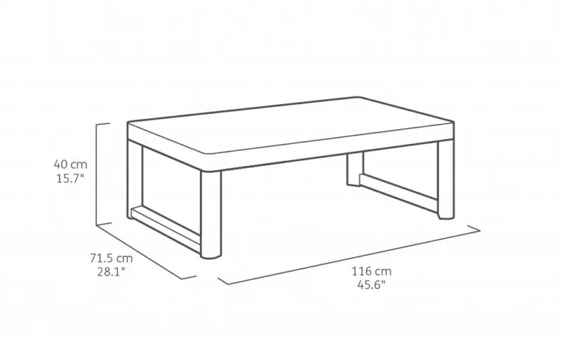 Lyon Adjustable Lounge/Dining Table