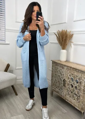 Margaret Sky Blue Longline Cardigan