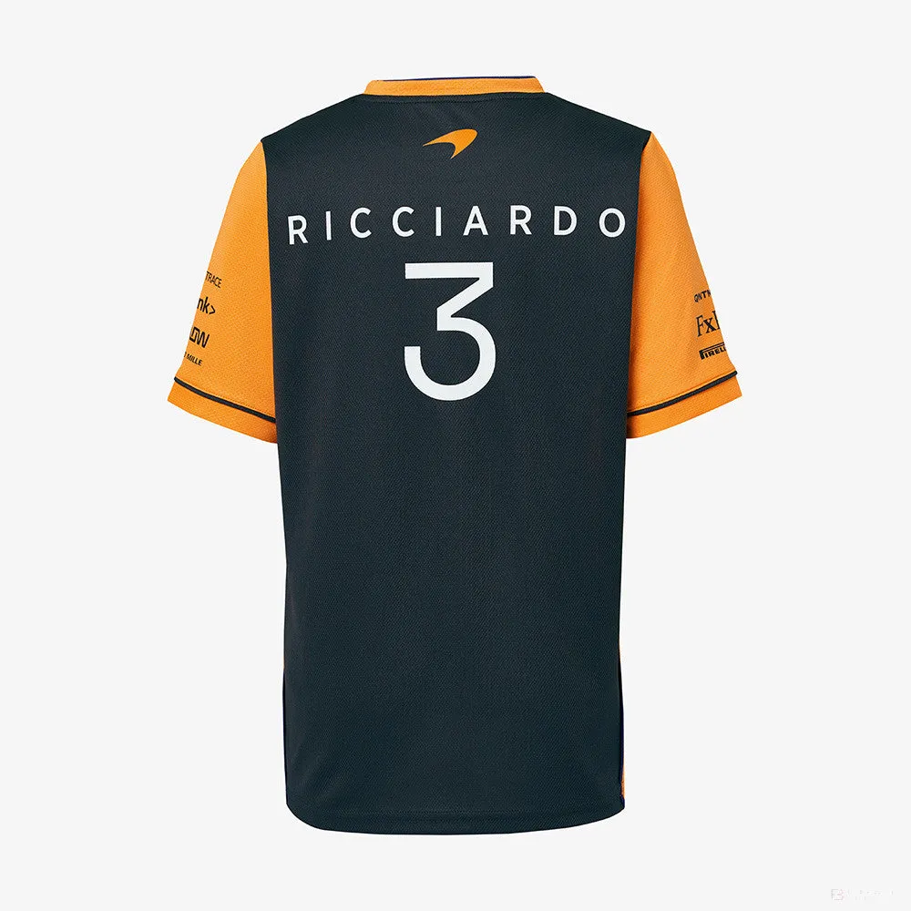 McLaren Kids T-Shirt, Daniel Ricciardo Team, Orange, 2022