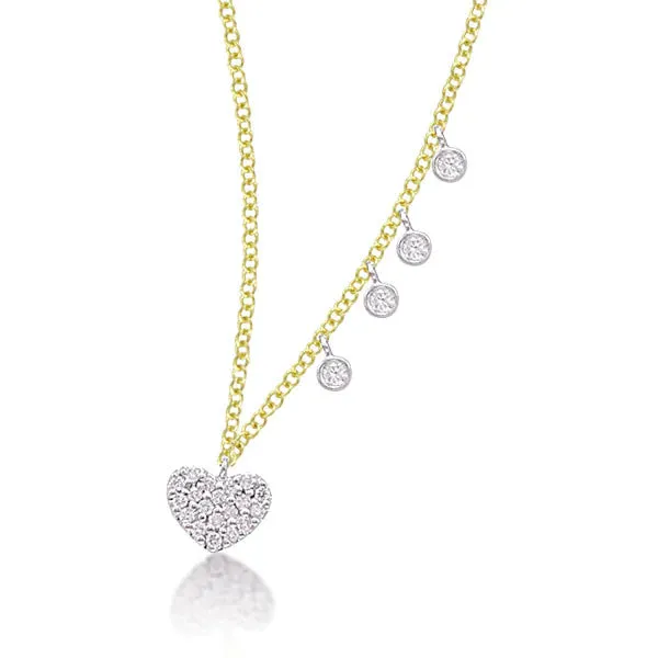 Meira T Heart Necklace with Diamond Accents