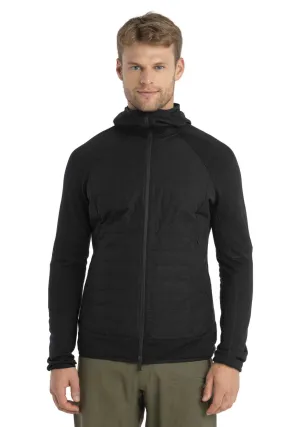 Mens M Quantum Hybrid LS Zip Hoodie