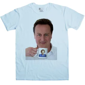 Mens Political Dave With Maggie Mug T-Shirt