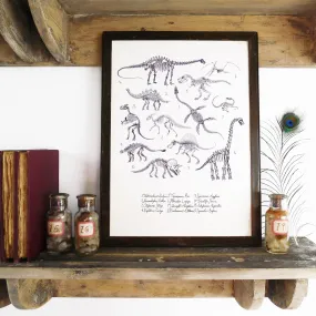 Mesozoic Dinosaur Art Print