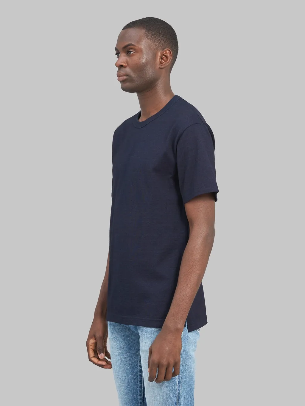 Momotaro MXTS1006 Yarn-Dyed Indigo T-shirt