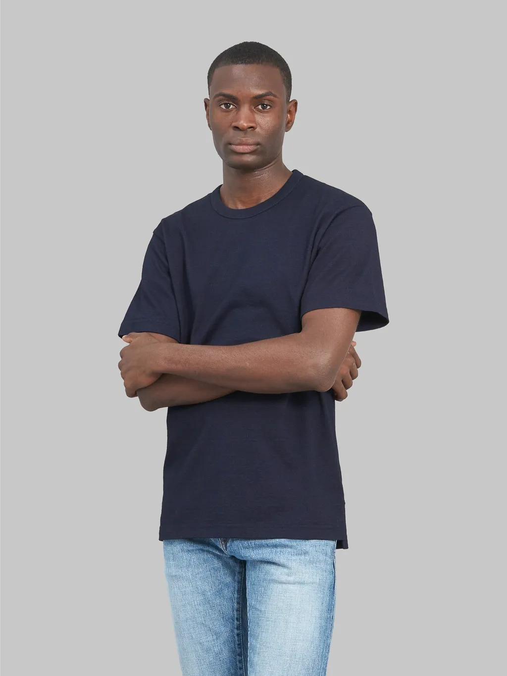 Momotaro MXTS1006 Yarn-Dyed Indigo T-shirt