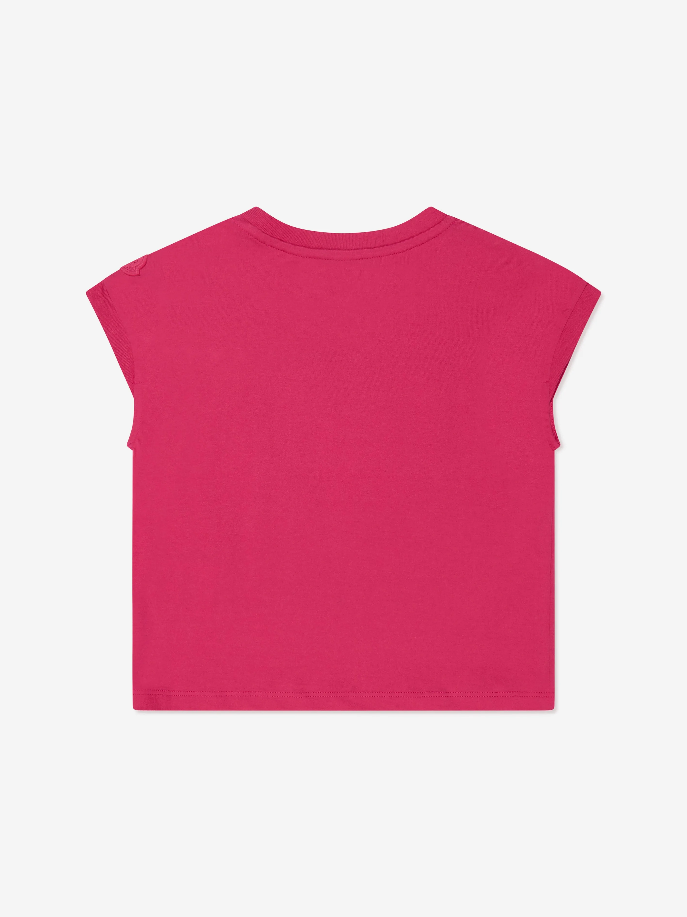 Moncler Enfant Girls Logo Graphic T-Shirt in Pink