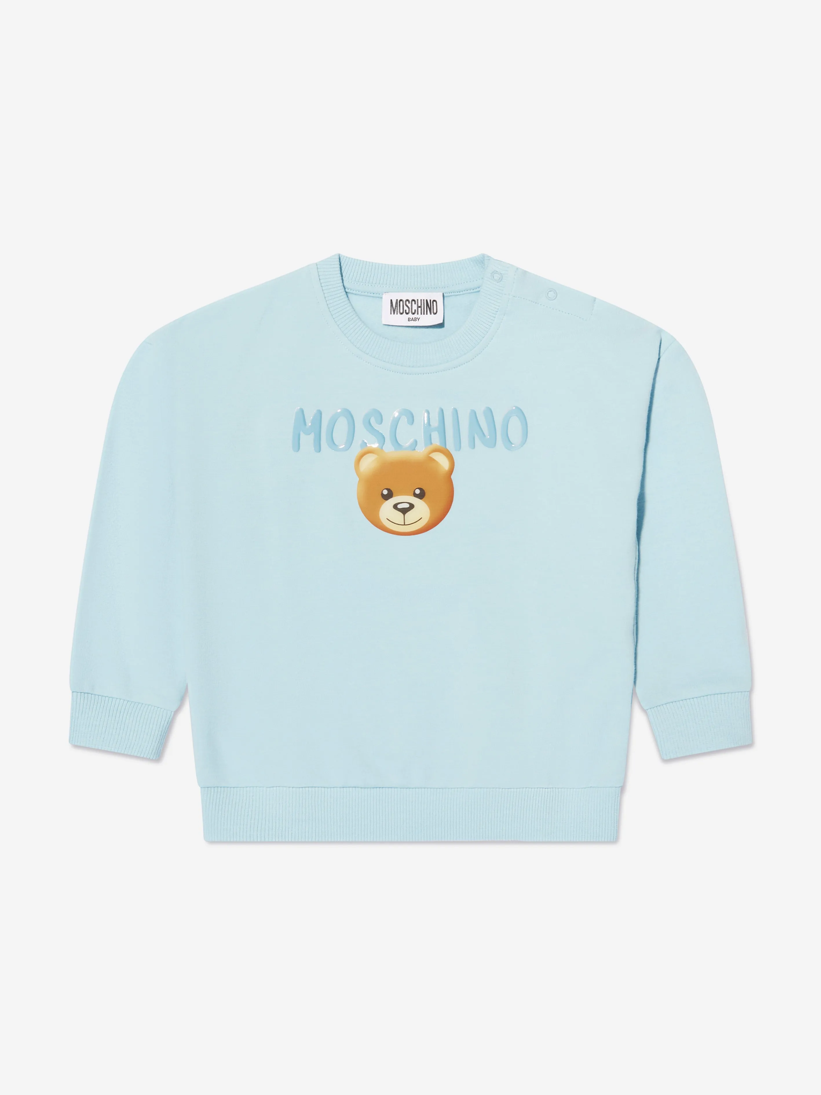 Moschino Baby Teddy Logo Tracksuit in Blue