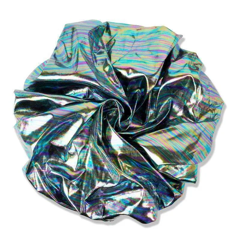 Ms. Remi Silky Satin Vivid Bonnet X-Jumbo Platinum Zebra