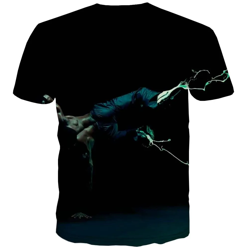 Music T-shirt Men Instrument T-shirts 3d Retro T shirts Funny Electronic Tshirts Casual