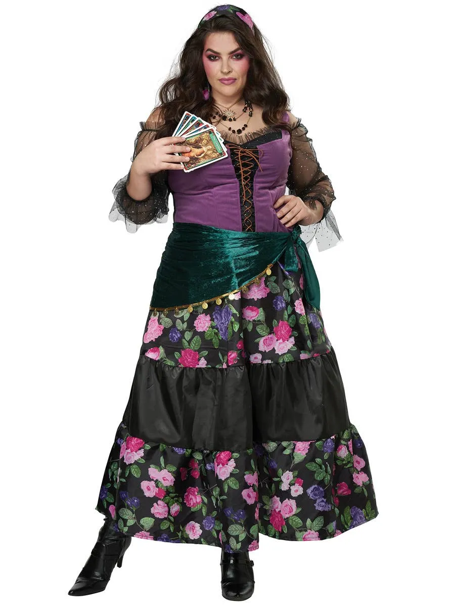 Mystical Charmer Womens Plus Size Fortune Teller Costume