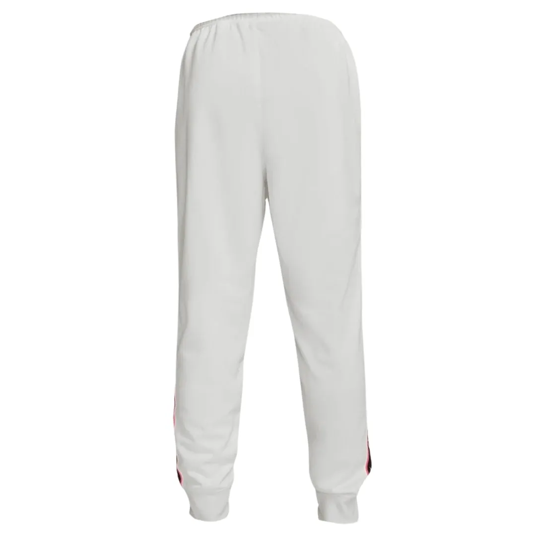 Nike Logo Taped Hem White Sweatpants