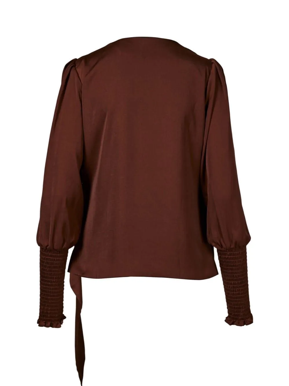 Nu Denmark Rebecca Wrap Blouse - Wine