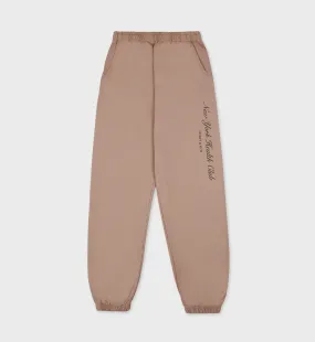 NY Health Club Sweatpant - Mink/Faded Black