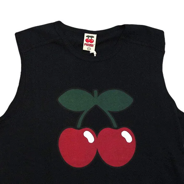 Pacha Basic Cherry Logo Black Tank