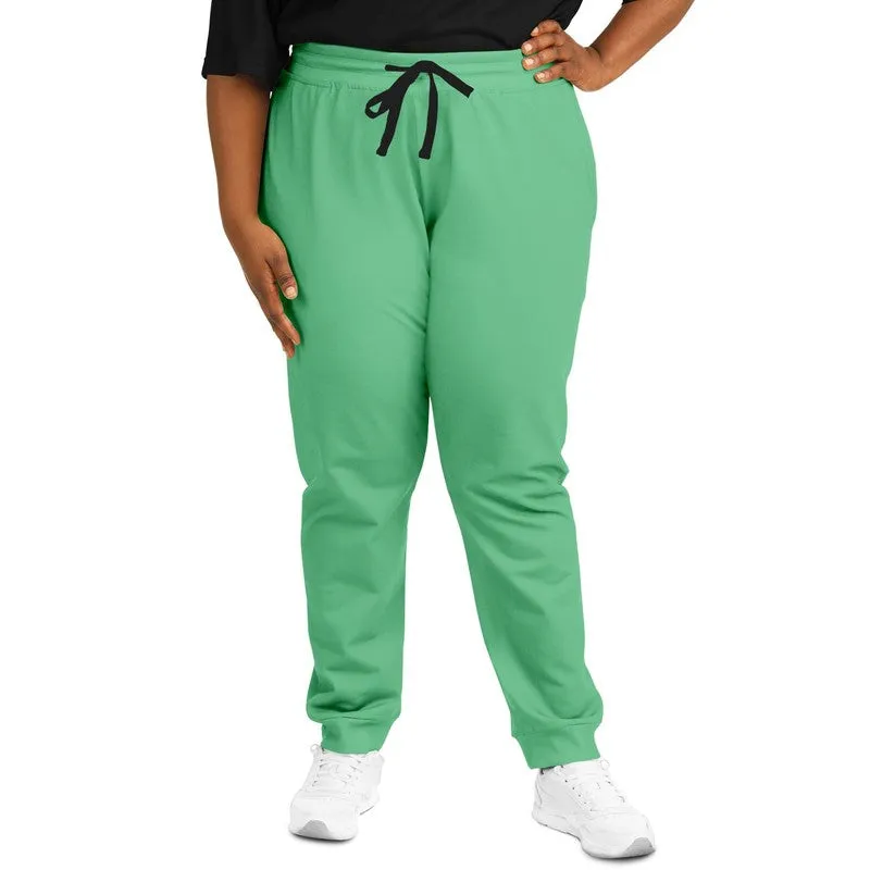 Pastel Green Joggers | Unisex | with PLUS sizes | Bright Pastel Green | C60M0Y60K0