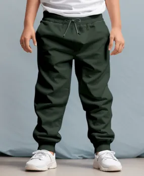 [Pre Sale] Lazy Days - Kids Solid Olive Joggers (EST SHIP EARLY JAN)