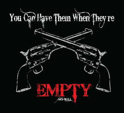 "Empty" Western No Bull Adult T-Shirt