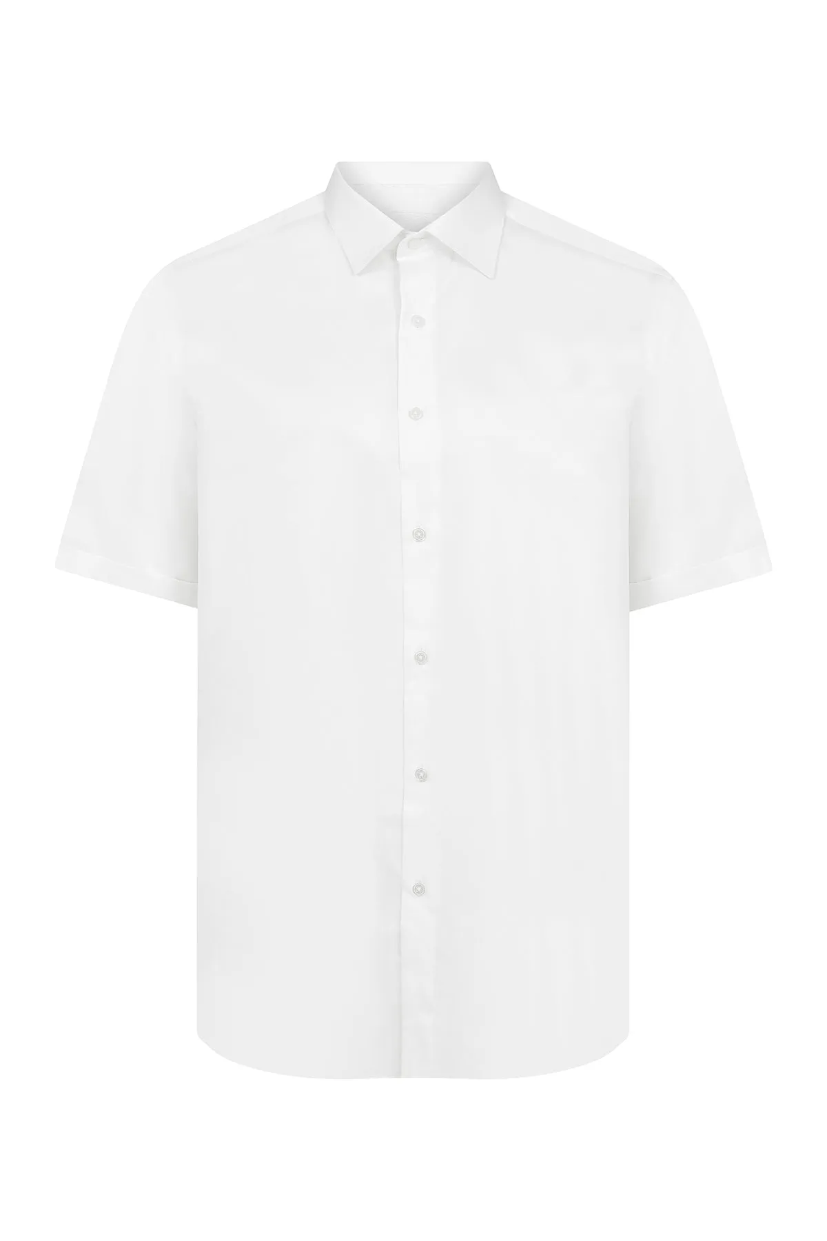 Regular Fit Cotton White Dress Shirt