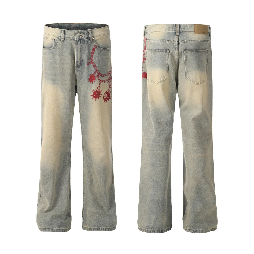 Ruby Ball Chained Denim Pants