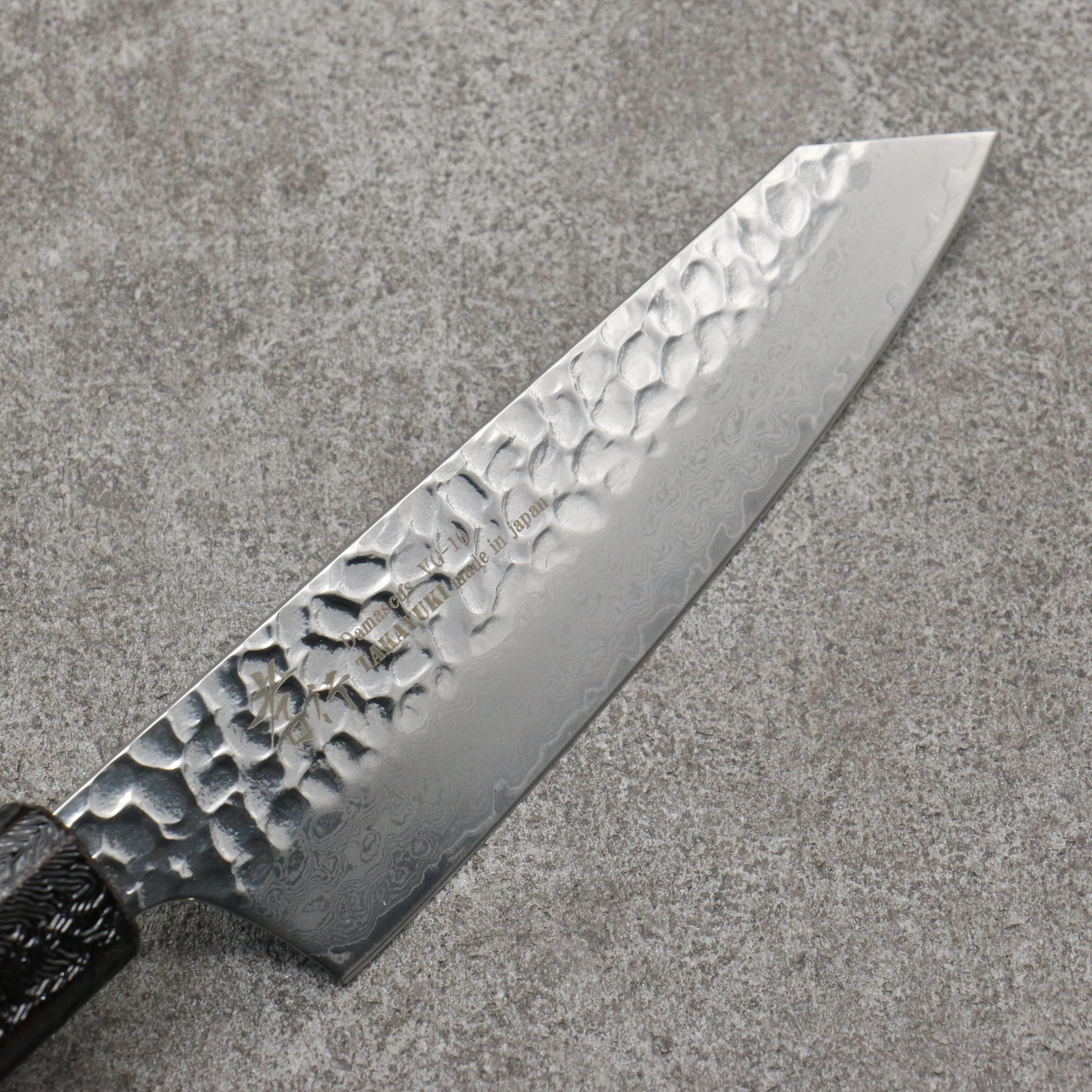 Sakai Takayuki Rinnou VG10 33 Layer Damascus Kengata Santoku 160mm Red Lacquered Handle