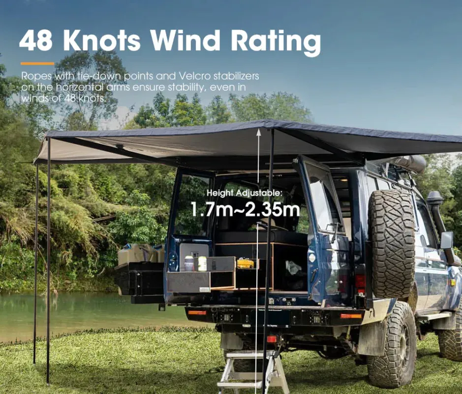 San Hima 180 Degree Free Standing Awning