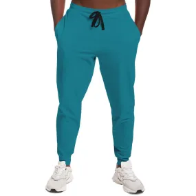 Shaded Cyan Joggers | Unisex | with PLUS sizes | C100M0Y25K30