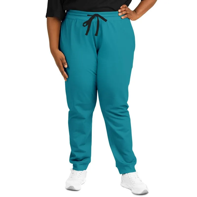 Shaded Cyan Joggers | Unisex | with PLUS sizes | C100M0Y25K30