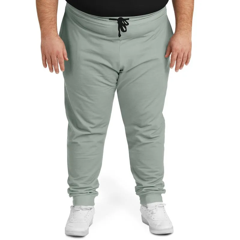 Shaded Pale Green Gray Joggers | Unisex | with PLUS sizes | C10M0Y10K30