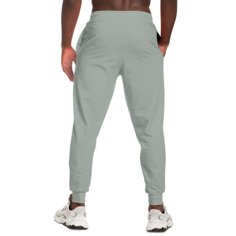 Shaded Pale Green Gray Joggers | Unisex | with PLUS sizes | C10M0Y10K30