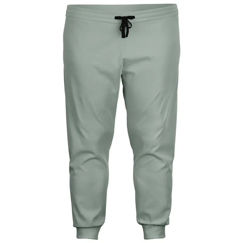 Shaded Pale Green Gray Joggers | Unisex | with PLUS sizes | C10M0Y10K30