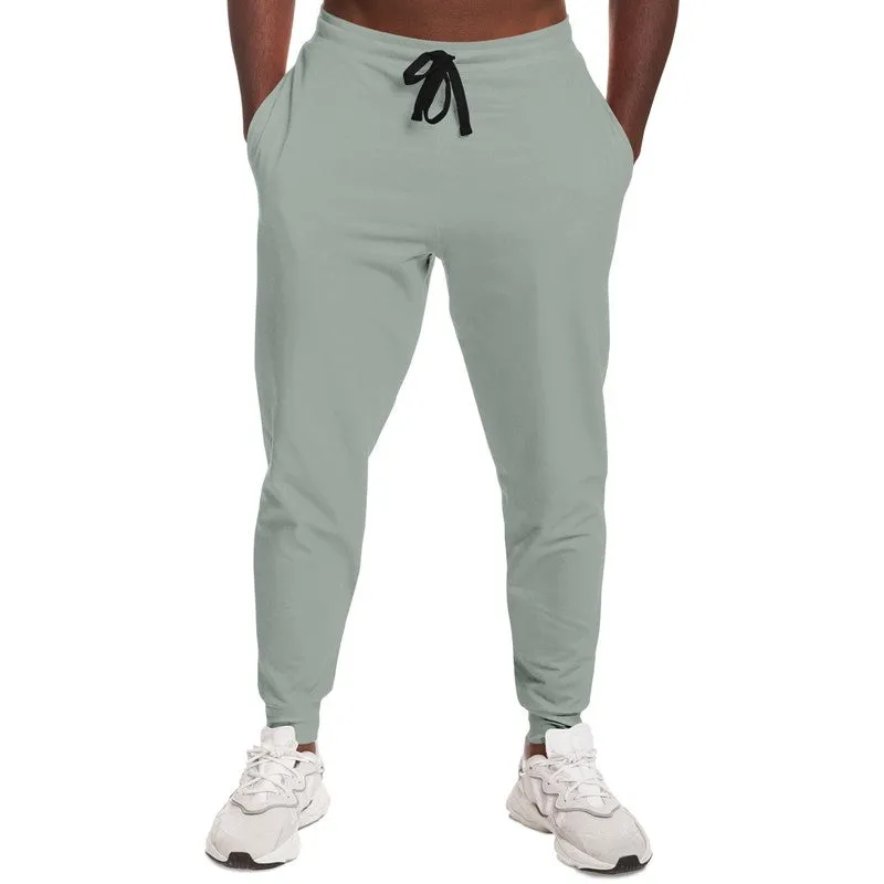 Shaded Pale Green Gray Joggers | Unisex | with PLUS sizes | C10M0Y10K30