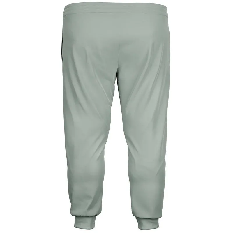 Shaded Pale Green Gray Joggers | Unisex | with PLUS sizes | C10M0Y10K30