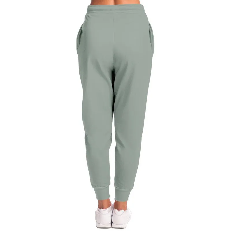 Shaded Pale Green Gray Joggers | Unisex | with PLUS sizes | C10M0Y10K30