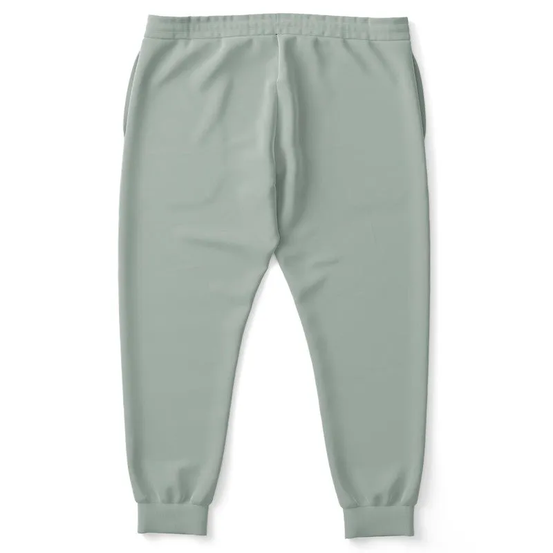 Shaded Pale Green Gray Joggers | Unisex | with PLUS sizes | C10M0Y10K30