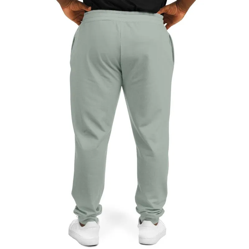 Shaded Pale Green Gray Joggers | Unisex | with PLUS sizes | C10M0Y10K30