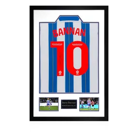 Sheffield Wednesday Signed Barry Bannan Shirt Double Picture Display