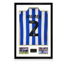 Sheffield Wednesday Signed Liam Palmer Double Picture Shirt Display