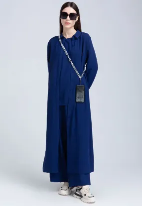 Solid Maxi Shirt Dress