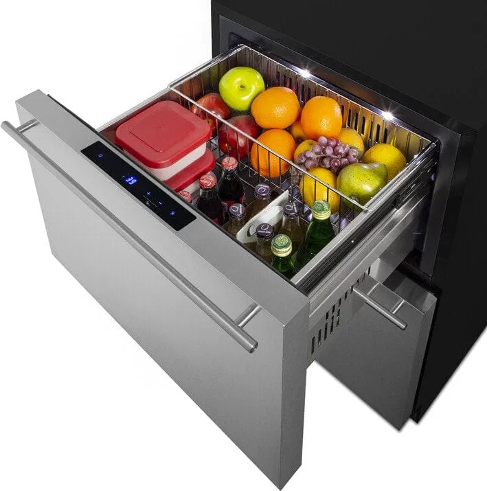 Summit 24" ADA Compliant 2-Drawer All-Refrigerator ADRD241