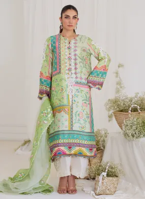 Tara Luxe Edit '24 - Marta Apple Green Shirt And Dupatta