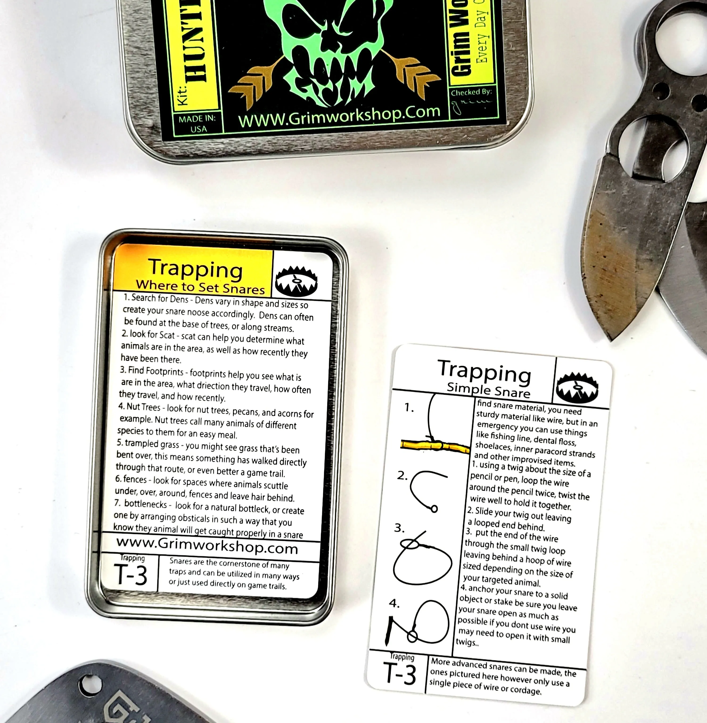 Tip Card T-3: How to Make a Snare Trap Trapping