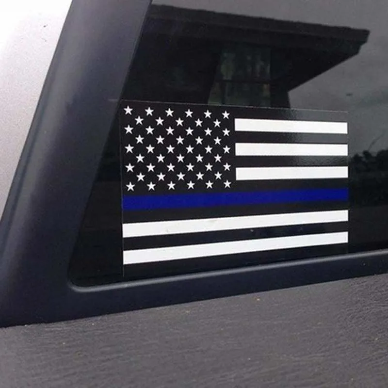 US Flag sticker for Police Car Just For You