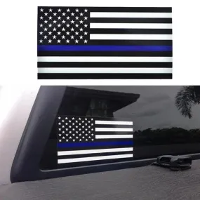 US Flag sticker for Police Car Just For You